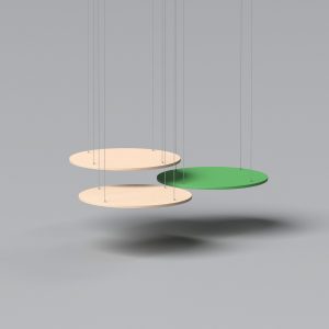 Panou acustic Petfelt de tavan Circle max – D80 cm diverse culori