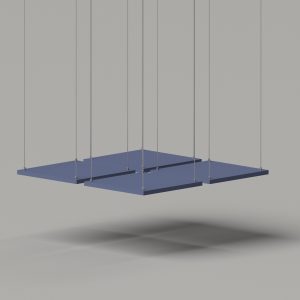 Panou acustic PETfelt tavan Square T, 40x40x1.2 diverse culori