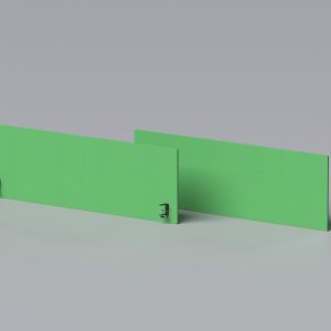 Separator acustic Petfelt Linea Desk M doua panouri verzi